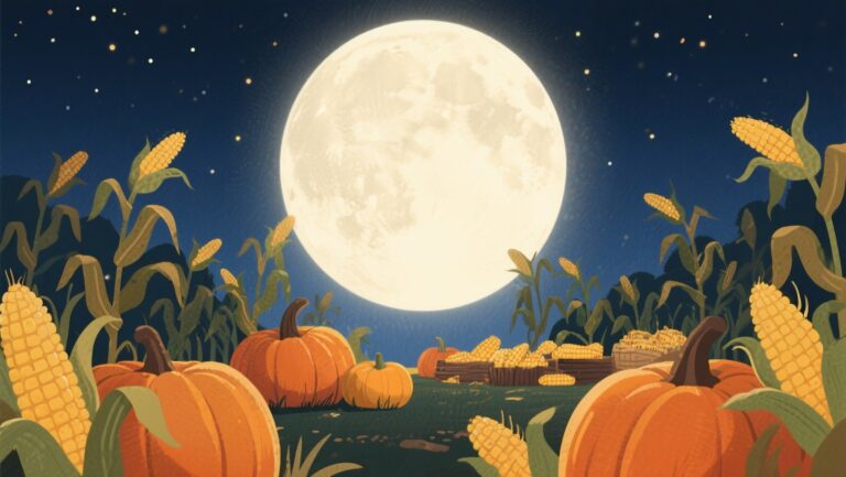 October harvest moon
